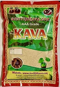AAA Grade Waka Kava Root Powder - 1 LB | 100% Noble Kava Pulver | Hergestellt aus reinen Fijian Kava Roots | Beste Fiji Kava Inc