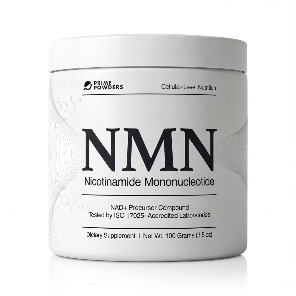 Prime Powders NMN Powder | 100g Fast Dissolve Powder Supplement | 500mg Nicotinamide Mononucleotide per Serving | Manufactured in The USA Third-Party Tested