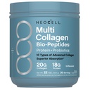 NeoCell Multi Collagen Bio-Peptides Powder | 22oz | Advanced with Hyaluronic Acid and Vitamin C | 10 Super Types of Collagen | Superior Absorption | Grassfed Protein Supplement