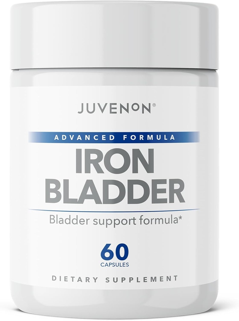 Juvenon Eisen Bladder - Kräuterergänzung für gesunde Blase Funktion - Inkontinenz Unterstützung mit Kürbis Seed Extrakt, Soja Germ Extrakt, Saw Palmetto