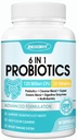 ZEBORA Probiotics for Women-Men Digestive Health with 120 Billion CFUs, Mens-Womens Probiotic for Gut Health, Immune Support, and Gut Detox with 45-Day Supply, 90 Veggie Capsules