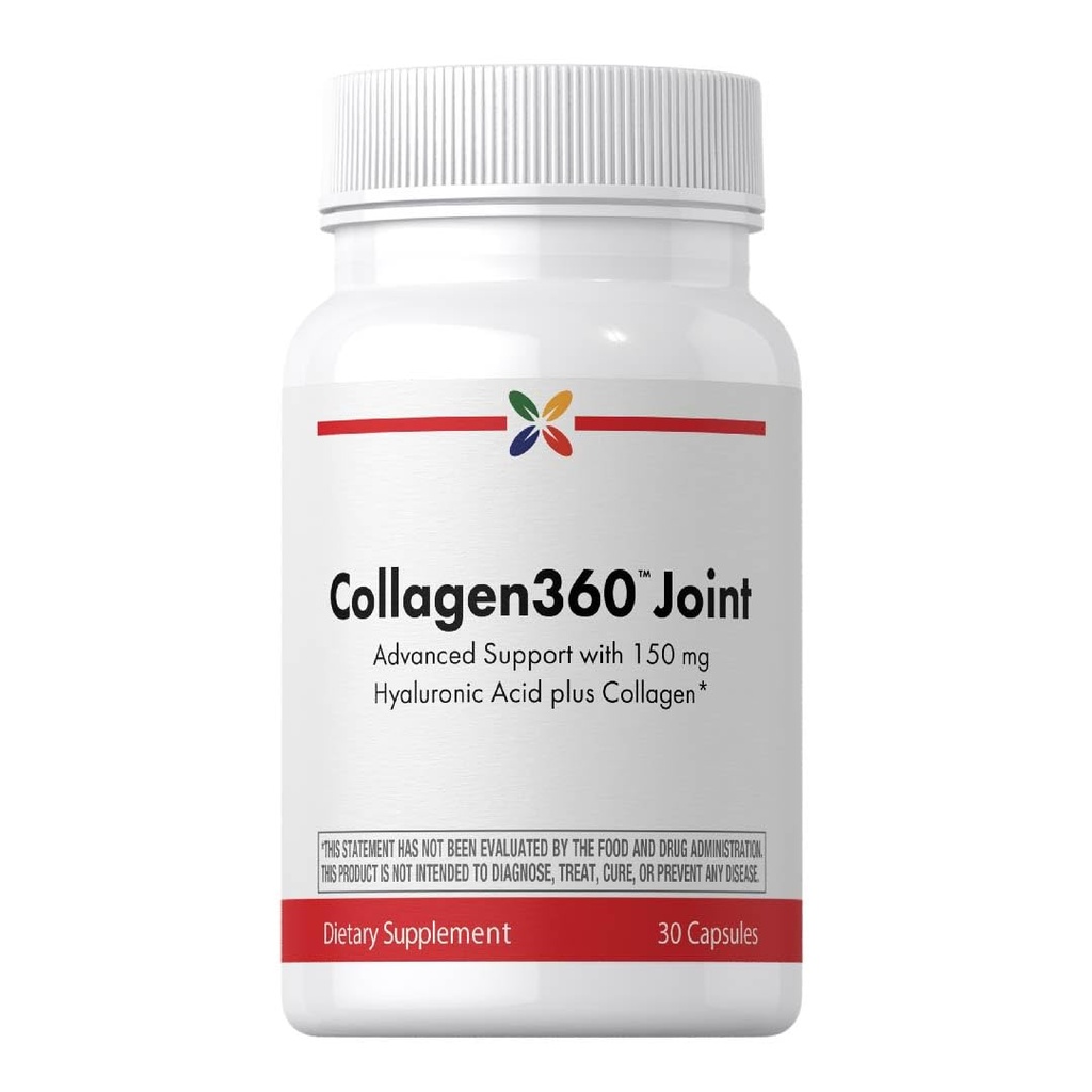 Stop Aging Now - Collagen Peptides Capsules - with Hyaluronic Acid - Supplement for Women and Men - 30 Count