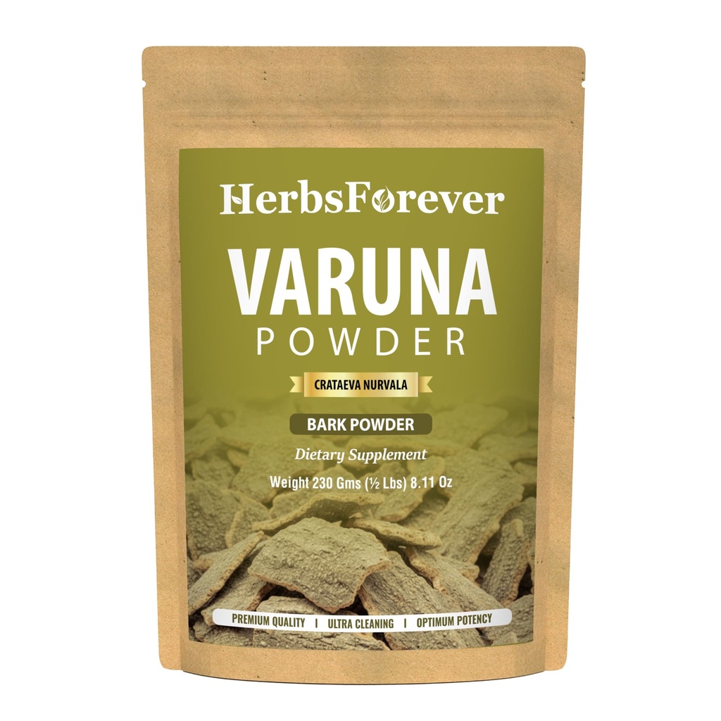 Herbsforever Organic Varuna Crataeva Nurvala Powder 230g Non-GMO, Vegan-Extrakt für Bladder und Kidney-Funktion Unterstützung, fördert natürliche Balance und Wellness