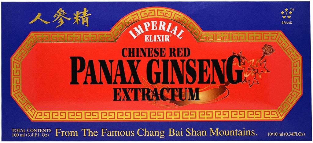 Chinesische rote Panax Ginseng Extractum - Vials Imperial Elixir (Ginseng Company) 10 Vial