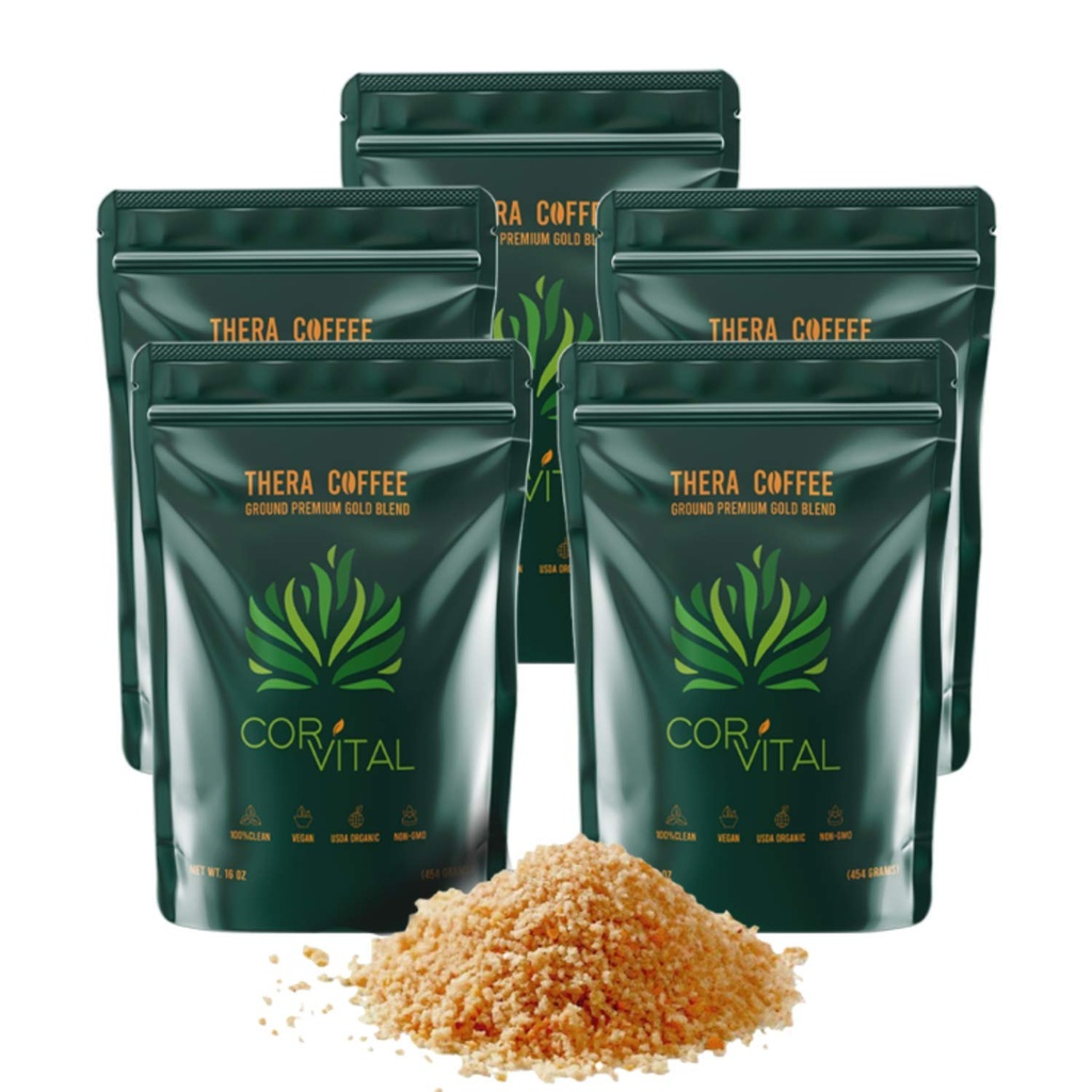 Cor-Vital 5lb Coffee Enema - Best Organic Coffee For Enema - Organic Enema Coffee - Gerson Approved Therapy Roast Coffee Detox Cleanse - Mold Free Coffee Colon Cleanse - Liver Cleanse Detox & Repair