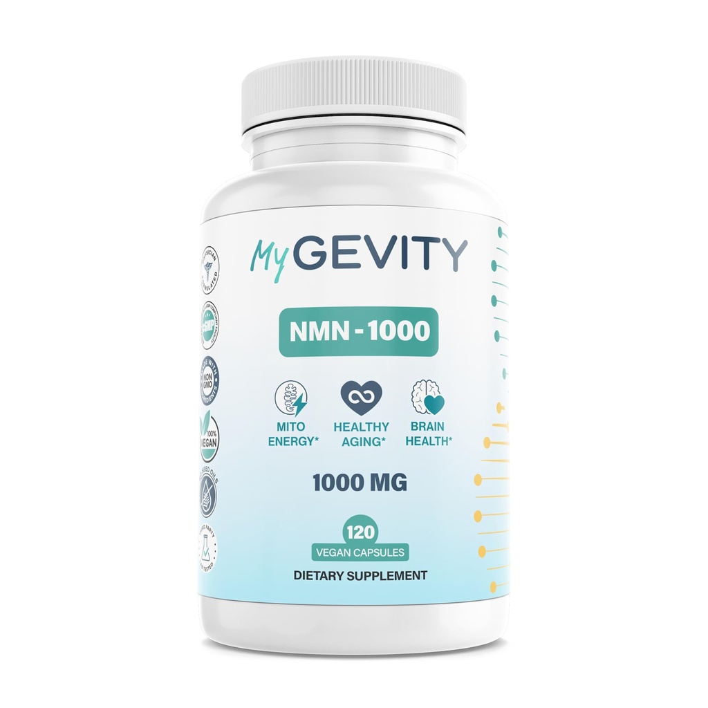 NMN 1000mg – 99%+ Purity Verified, Physician Formulated Nicotinamide Mononucleotide for NAD+ Support & Healthy Aging – Vegan, Non-GMO, No Seed Oils, cGMP Made in USA – 120 Capsules