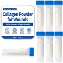 Collagen Powder for Wounds – Medical-Grade Bovine Collagen, Collagen Wound Care Powder, Supports Tissue Regeneration, Accelerates Healing, Reduces Scarring, 7 Tubes x 1g