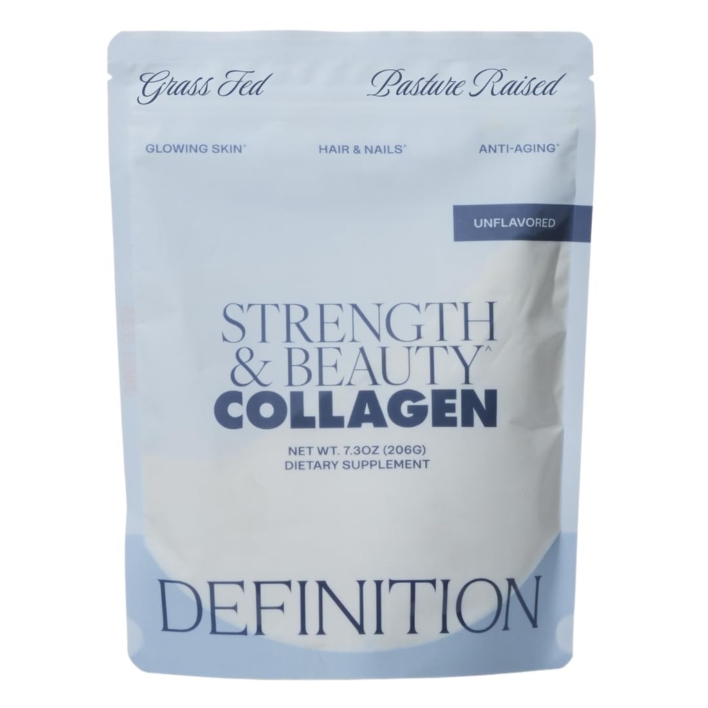 Collagen Powder for Women, Beauty Blend with Vitamin C, Biotin & Hyaluronic Acid, Supports Hair, Skin & Nails, 20 Servings, Grass-Fed Bovine, Unflavored