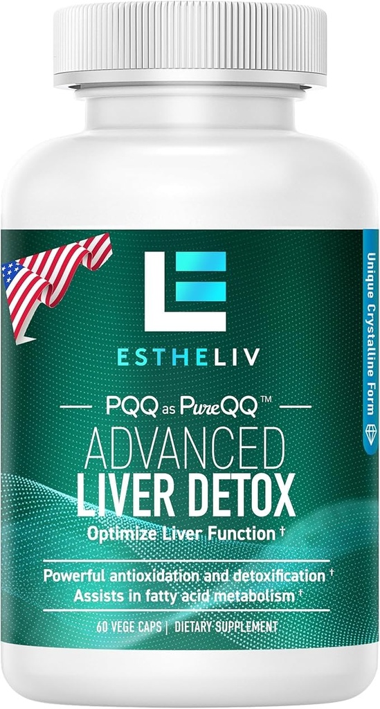 Liver Cleanse Detox & Repair PQQ + Inositol Formula, Updated V2.0 (Non Milk Thistle Supplement and Artichoke Extract), for Liver Health and Liver Detox, Liver and Vesicle Cleanser