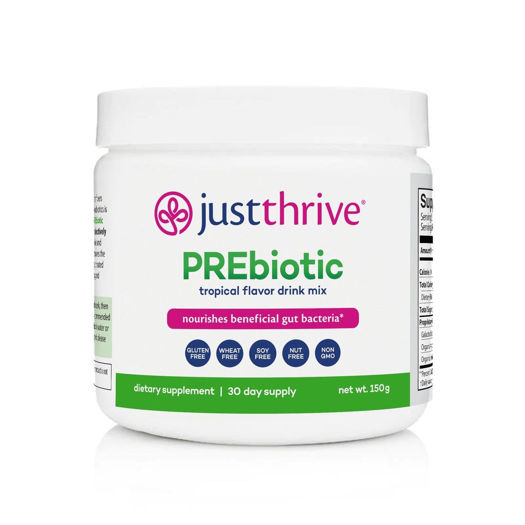 Just Thrive PREbiotic Powder - Verdauungs- und Immununterstützungsergänzung, 150 g