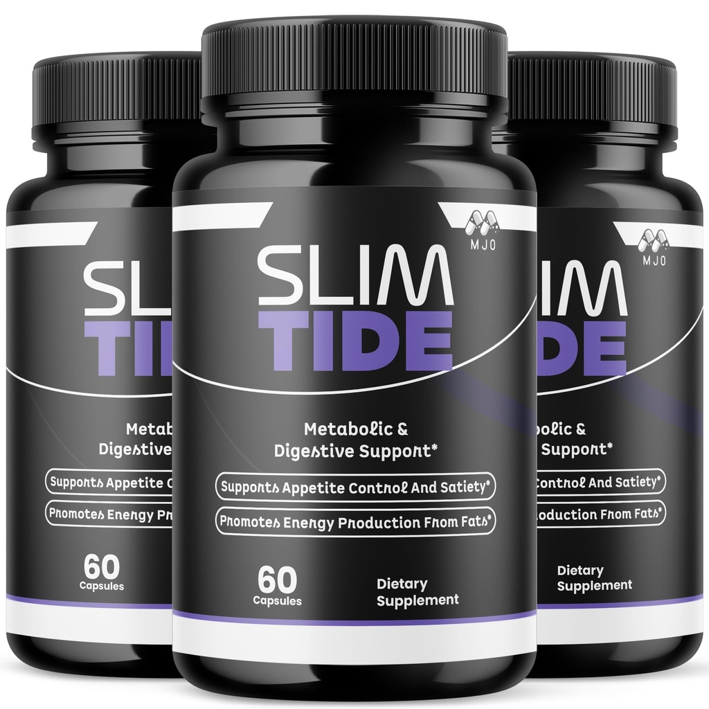 (3 Pack) Slimtide Capsules, Official Slim Tide Weight Management Pills with All Natural Ingredients, Advanced Formula Wellness Supplement with Maximum Strength Active Lifestyle Vitamins (180 Capsules)