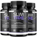 (3 Pack) Slimtide Capsules, Official Slim Tide Weight Management Pills with All Natural Ingredients, Advanced Formula Wellness Supplement with Maximum Strength Active Lifestyle Vitamins (180 Capsules)