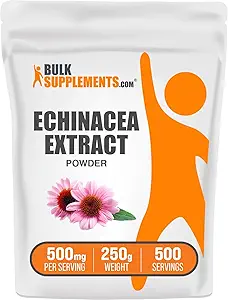 BulkSupplements.com Echinacea Extrakt Pulver - Echinacea Extrakt, Kräuterergänzung für Immununterstützung - Vegan & Glutenfrei, 500mg pro Servierung, 250g (8.8 oz) (Pack von 1)