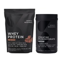 Sports Research® Recovery Matrix - Dutch Chocolate Whey Protein Powder (5.42 LB) and Creatine Monohydrate (2.2 LB) Bundle