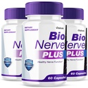 (3 Pack) Bio Nerve Plus Capsules, BioNerve+ Premium Formula Capsulas Supplement Pills, Advanced Natural Ingredients for Nerve Care, Comfort, Relaxation & Wellness, BioNerv Pastillas Reviews (180 ct)