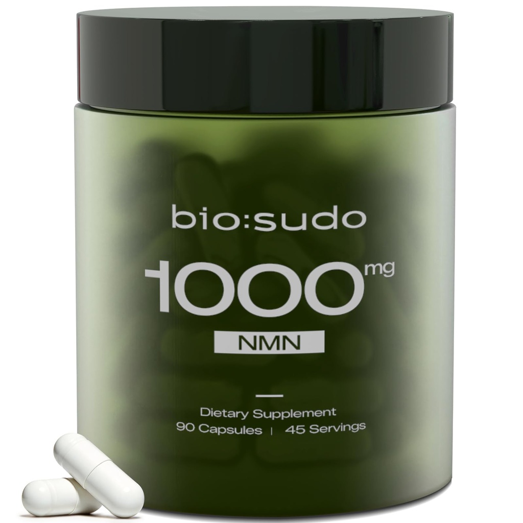 NMN Supplement 1000mg 99% Pure Organic – Cellular Energy & Healthy Aging Support – GMP Certified, Third-Party Tested – 90 Capsules, 45-Day Supply