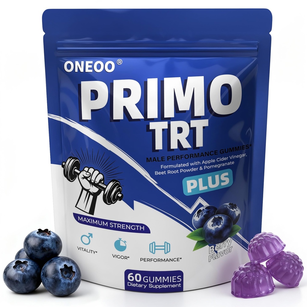 Primo TRT Gummies, Official Primo TRT Gummies for Men, Maximum Strength Energy Support, Primo TRT Male Performance Gummy with Advanced Formula Support Overall Health & Wellness