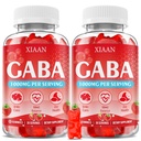 GABA Gummies 1000mg for Kids & Adults, Chewable GABA Supplements with L Theanine 5-HTP Ashwagandha Vitamins B6,B12,D3 for Calm & Zzz, Sugar-Free/Vegan, Strawberry Flavor 120 Count
