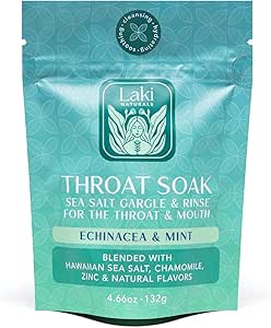 Laki Naturals Throat Soak Pouch von Echinacea & Mint mit Scoop