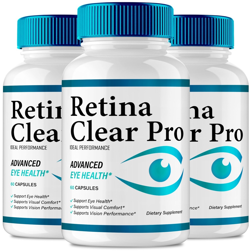 Retina Clear Eye Supplement - Retina Clear for Eyes Capsules - Maximum Strength, Advanced Formula All Natural Visual Wellness, RetinaClear Pro Reviews (3 Pack)
