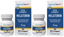 Superior Source Extra Strength Melatonin - Melatonin Supplement for Adults - Natural Sleep & Relaxation Support Formula - 25 mg, Instant Dissolve Tablets (Pack of 2)