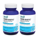 SFI Health Klaire Labs Ther-Biotic Detox Probiotic Supplement - 50b CFU Probiotics - Supports Digestive & Colon Health - Hypoallergenic Lactobacillus & Bifidobacterium (60 Capsules / 2 Pack)