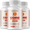 Core Strength Supplement Pills, Core Strength Capsules - All Natural Formula to Fortify Bones, Movement & Bolster Flexibility, CoreStrength Premium Health & Wellness Support Reviews (3 Pack)