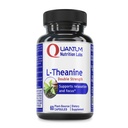 Quantum Nutrition Labs L-Theanine Extra Strength - Pure L Theanine Supplement 200mg, Focus & Energy for Men & Women, Amino Acid for Relaxation, Natural Support for Adults & Kids - 60 Vegan Capsules