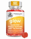 Apple Cider Vinegar Gummies - ACV Gummies with The Mother, Vitamin B6, B12, Beet Root, & Pomegranate - Probiotics for Men & Women - Digestion, Intestine Wellness, & Metabolism - 60 Count