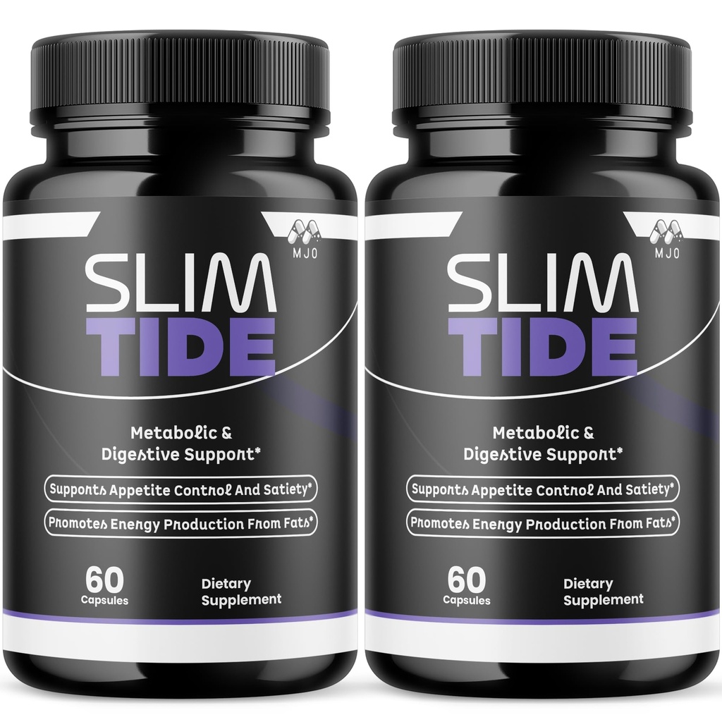 (2 Pack) Slimtide Capsules, Official Slim Tide Weight Management Pills with All Natural Ingredients, Advanced Formula Wellness Supplement with Maximum Strength Active Lifestyle Vitamins (120 Capsules)