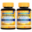 NewRhythm Probiotics 50 Billion CFU 20 Strains, 120 Veggie Capsules, Targeted Release Technology, Stomach Acid Resistant, Keine Notwendigkeit für Kälte, Non-GMO, Glutenfrei