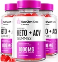 NutraRize (Pack of 3 Nutrizen Keto ACV Gummies for Advanced Weight Loss, Maximum Strength, Nutrizen Keto + ACV 525mg Gummy(180 Gummies)