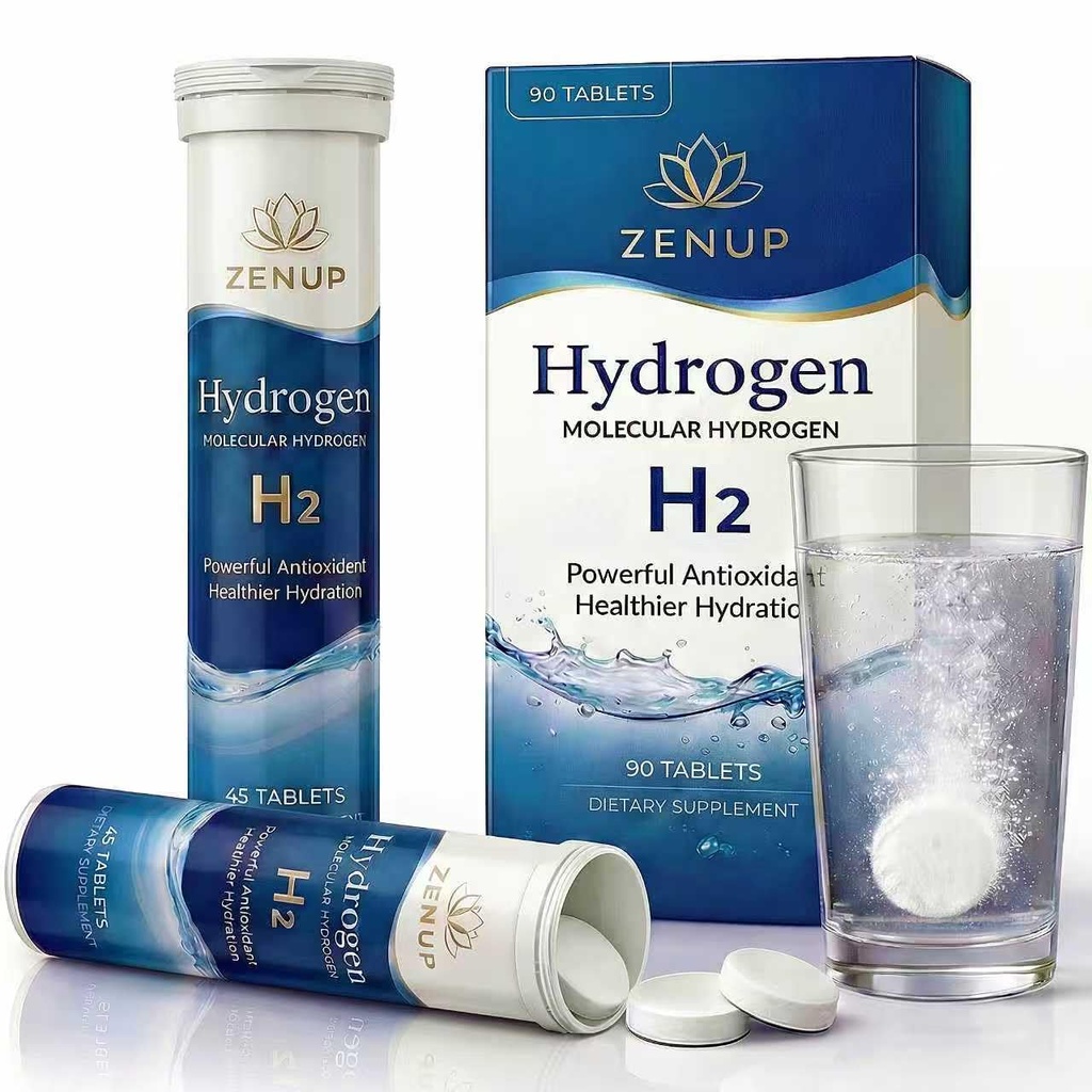 Hydrogen Water Tablets,H2 Molecular Hydrogen, Contain Magnesium and Hydrogen Molecules to Help Replenish Energy and Electrolytes 90 Tablets, 3 Months Supply
