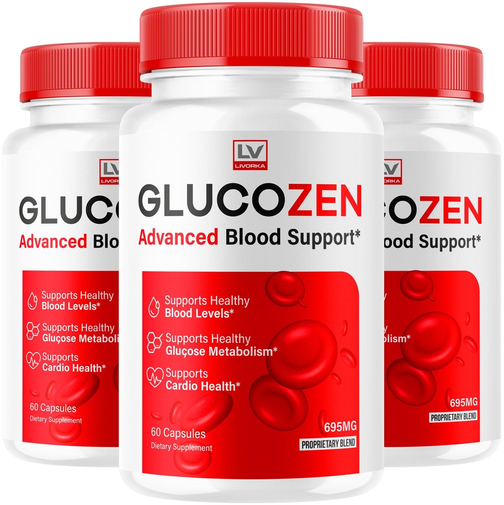 (3 Pack) GlucoZen Capsules - Official GlucoZen Advanced Supplement Pills Blood Balance Health Support Formula, All Natural GlucoZen for Overall Health & Wellness Reviews, 180 Capsules for 3 Months