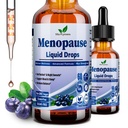 Menopause Supplements Liquid Drops, 8-in-1 Menopause Vitamin w. Black Cohosh, Ashwagandha, D3 B6 Multivitamin for Hot Flash, Night Sweats, Hormone Balance & Mood Support for Women Over 40