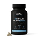 Brain Supplement for Memory & Focus – Eurofins Tested Nootropic | Ginkgo Biloba, Huperzine A, Bacopa Monnieri, Phosphatidylserine, Caffeine-Free Gelatin (30)