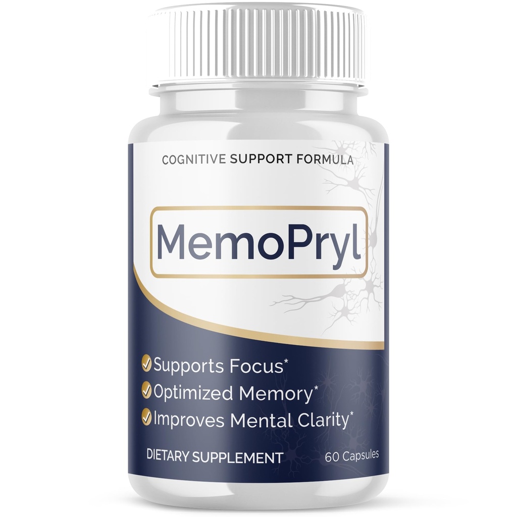 Memopryl Capsules, Memopryl Brain Pills with Natural Ingredients, Advanced Formula Memo Pryl Maximum Strength Health and Wellness Support Multivitamin Supplement Pills for Women and Men (60 Capsules)
