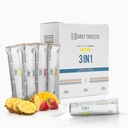 DAILY TRIFECTA 3-in-1 Collagen, Creatine & Electrolyte Stick Packs | Type I Collagen, Creatine Monohydrate, Zero Sugar | 30 Natural Single-Serve Packets | Strength, Hydration & Recovery (Pineapple)