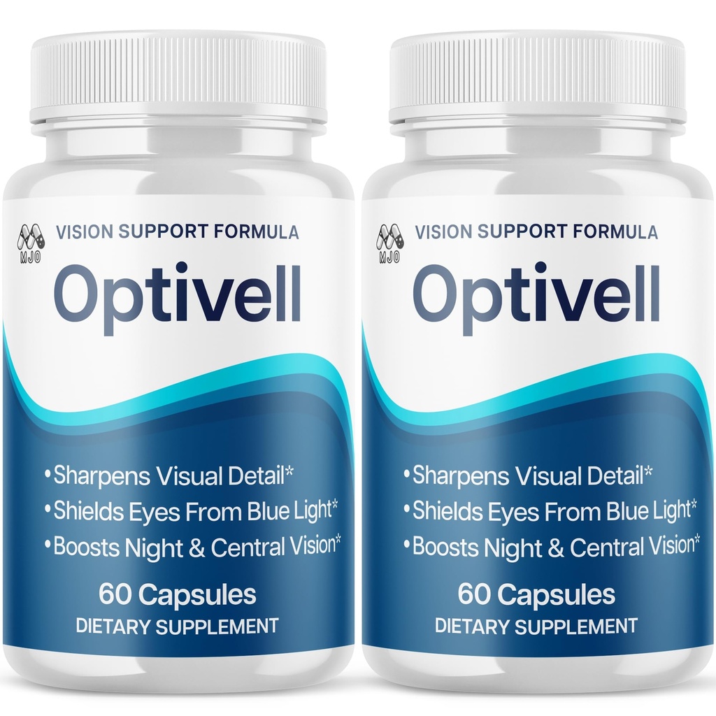 (2 Pack) Optivell Eye Capsules, Official Optivell Eye Vitamin Pills with All Natural Ingredients, Advanced Vision Formula Supplement Pills Supporting Ocular Health & Wellness Naturally (120 Capsules)