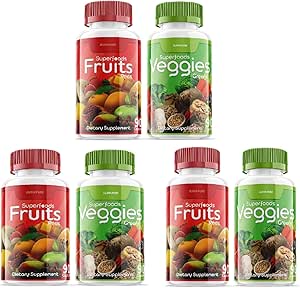 90 Kapseln Jede Flasche 540 Kapseln Superfoods Veggies Grüns und Rots Obst Dreier Pack