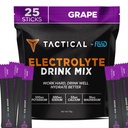 Fluid Tactical - 25 Count Electrolyte Powder | Grape | Travel Ready Drink Mix | Extreme Re-Hydration