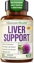 Vegan Liver Cleanse Detox & Repair – Dandelion Root Supplement mit Milchdistel & Artichoke Extrakt für Enzymunterstützung, Energie & Gesunde Verdauung – Herbal Liver Support Supplement. 90 Kapseln, 40+