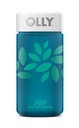 OLLY Joy Jar Gift, Easy Refillable Glass Bottle Vitamin Container, Holds Up to 120 Vitamin Gummies, Limited Edition 2022