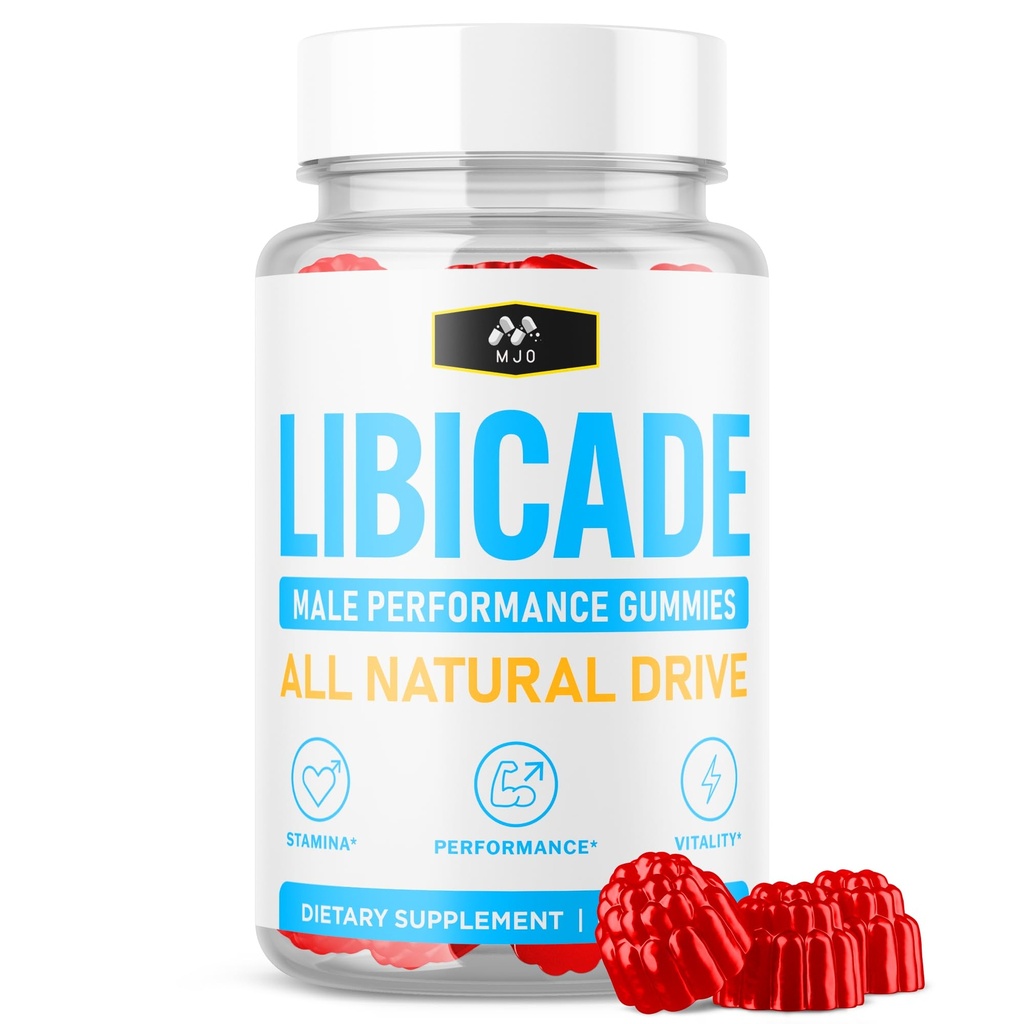 Libicade Gummies, Official Libicade Gummys for Men with All Natural Ingredients, Libicade Advanced Formula for Wellness Support with Premium Vitamins for Optimal Health & Active Lifestyle (60 Gummies)