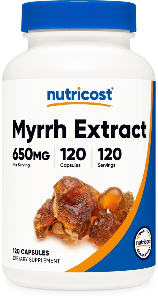 Nutricost Myrrh Extract 120 Capsules for 120 Servings Per Bottle - Gluten Free, Vegetarian, Non-GMO