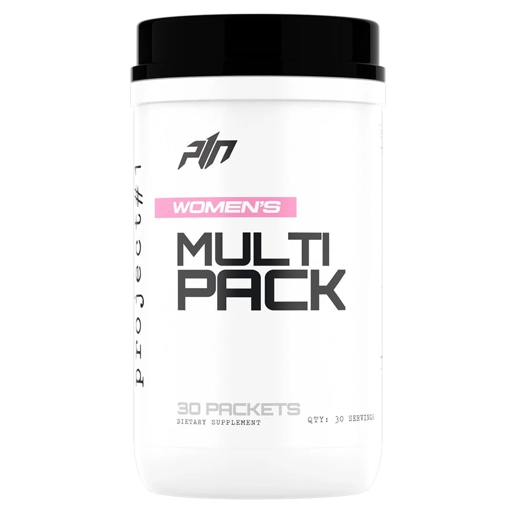 Project #1 Women's Daily Vitamin and Mineral Complex Multi Pack, 30 Packets, with Essential Nutrients for Energy, Hormonal Balance and Immune Support