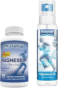 Magnesium High Absorption Ergänzung und Öl Spray unterstützt Muskelfunktion, Sore Muskeln, Leg Cramps und Erholung