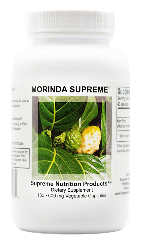Supreme Nutrition Morinda Supreme, 130 Ganze Noni Fruchtkapseln