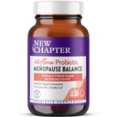 New Chapter All-Flora Probiotic Menopause Balance, Ultra-Concentrated Probiotics for Women with Black Cohosh for Menopause Hot Flashes, 100% Vegan, 30 Vegan Capsules