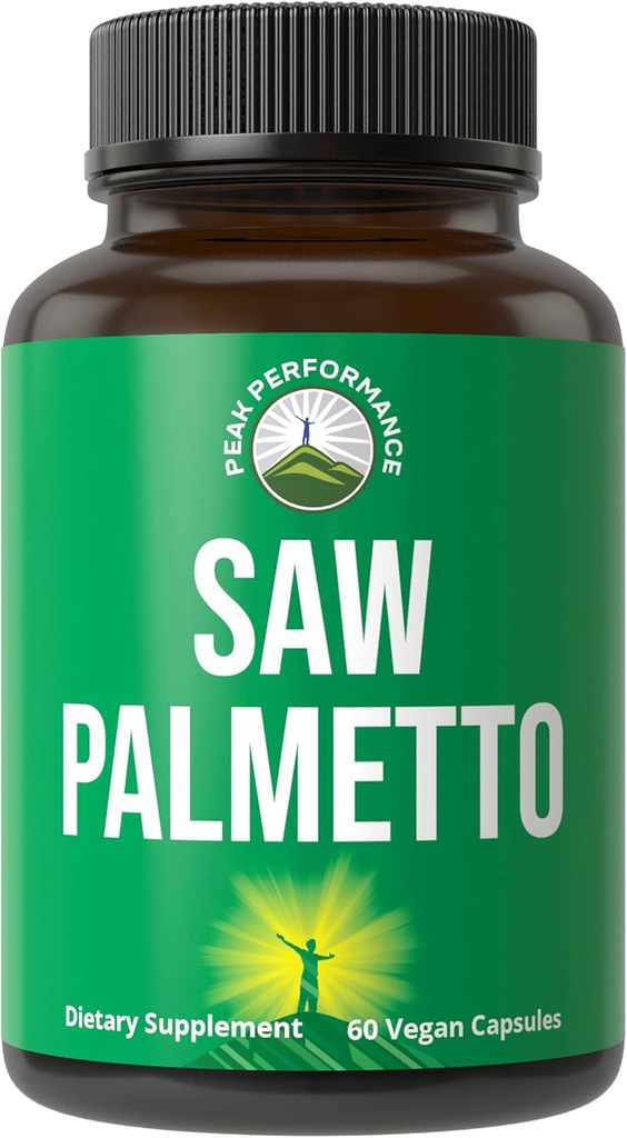 Peak Performance Saw Palmetto Kapseln für Männer und Frauen 1000mg Alle natürlichen Saw Palmetto Extrakt Pillen. DHT Blocker Ergänzung für Haarausfall.